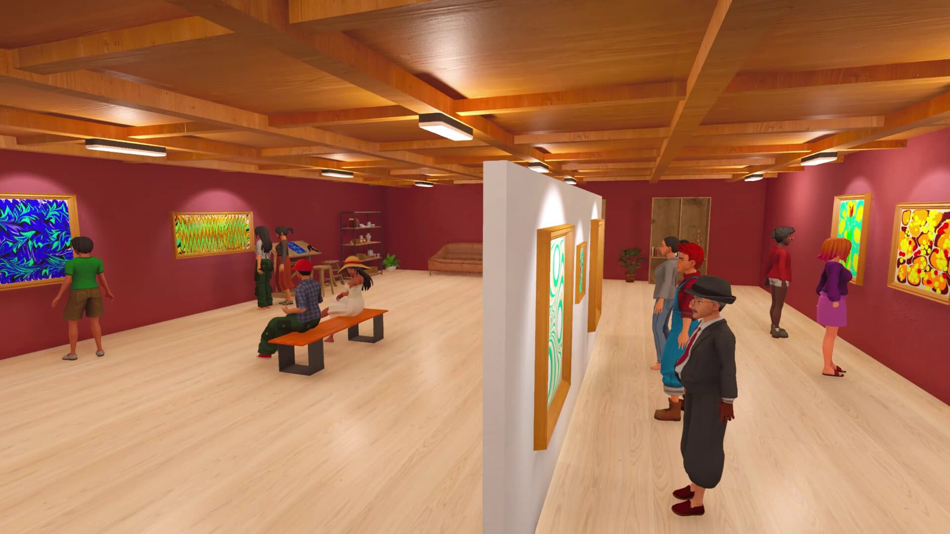Exhibition gallery wall